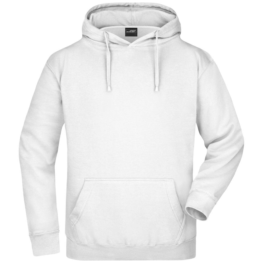 James & Nicholson Kinder Kapuzensweatshirt JN047K Gr. XS-104 white