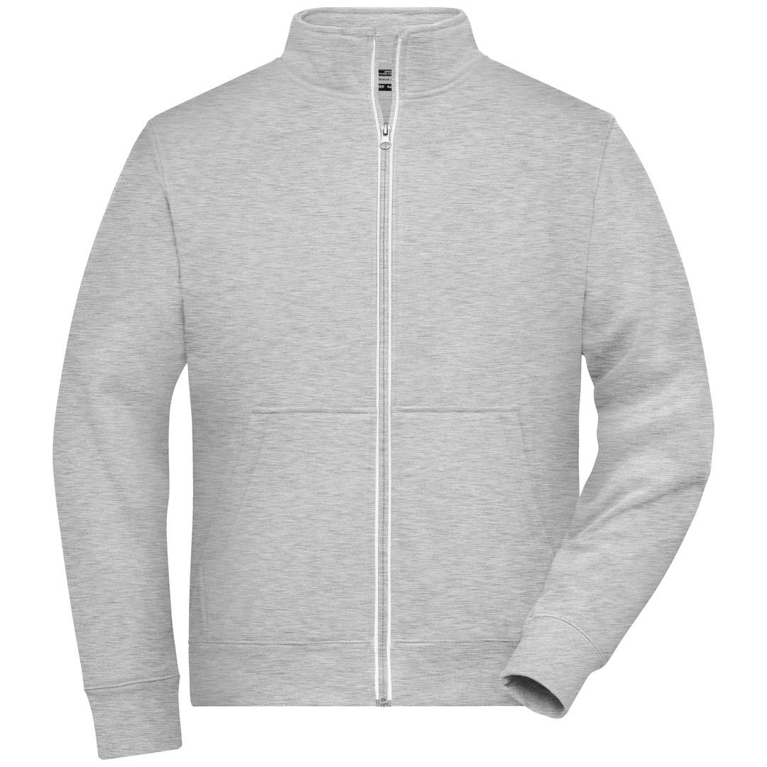 James & Nicholson Fleecejacke Herren JN1810 Gr. 3XL grey-heather