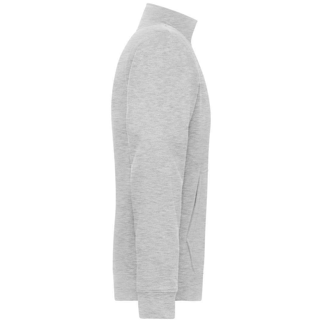James &amp; Nicholson Fleecejacke Herren JN1810 Gr. XL grey-heather