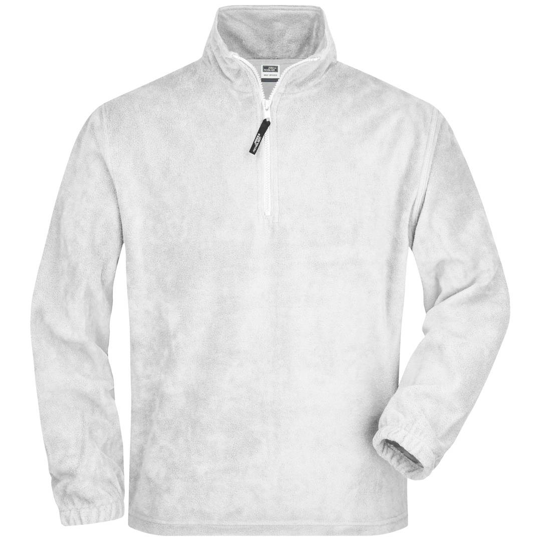 James & Nicholson Sweatshirt in schwerer Fleece-Qualität JN043 Gr. XL white