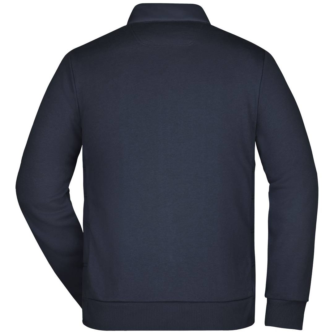 James & Nicholson JN1124 Mens Hybrid Sweat Jacket Gr. M navy