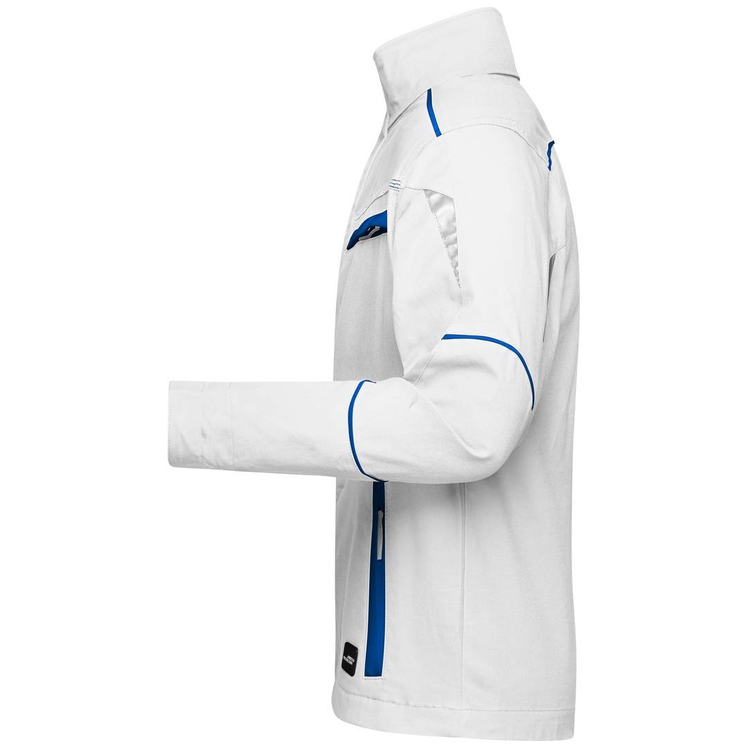 James & Nicholson Funktionelle Jacke JN849 Gr. XL white/royal