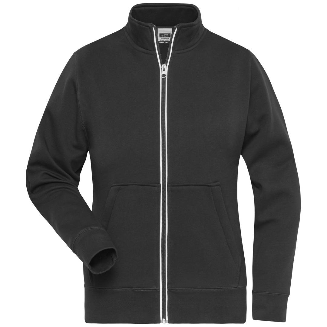 James & Nicholson Fleecejacke Damen JN1809 Gr. 2XL schwarz