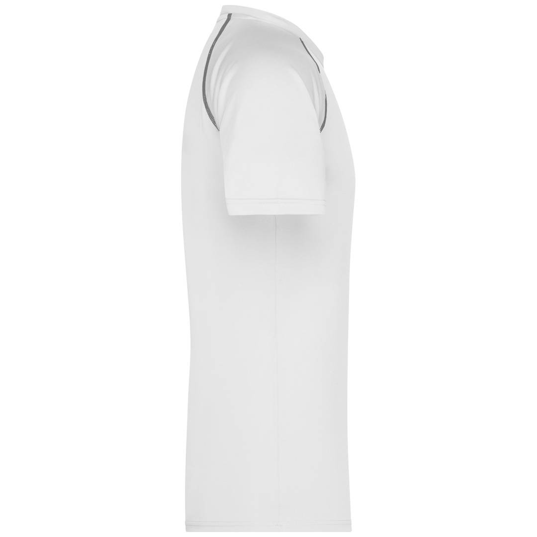 James & Nicholson Funktions-Shirt Herren JN496 Gr. S white/silver