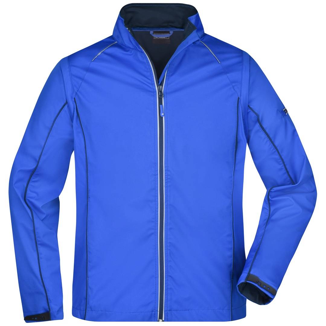 James & Nicholson Herren Zip-Off Softshell Jacke JN1122 Gr. 3XL nautic-blue/navy