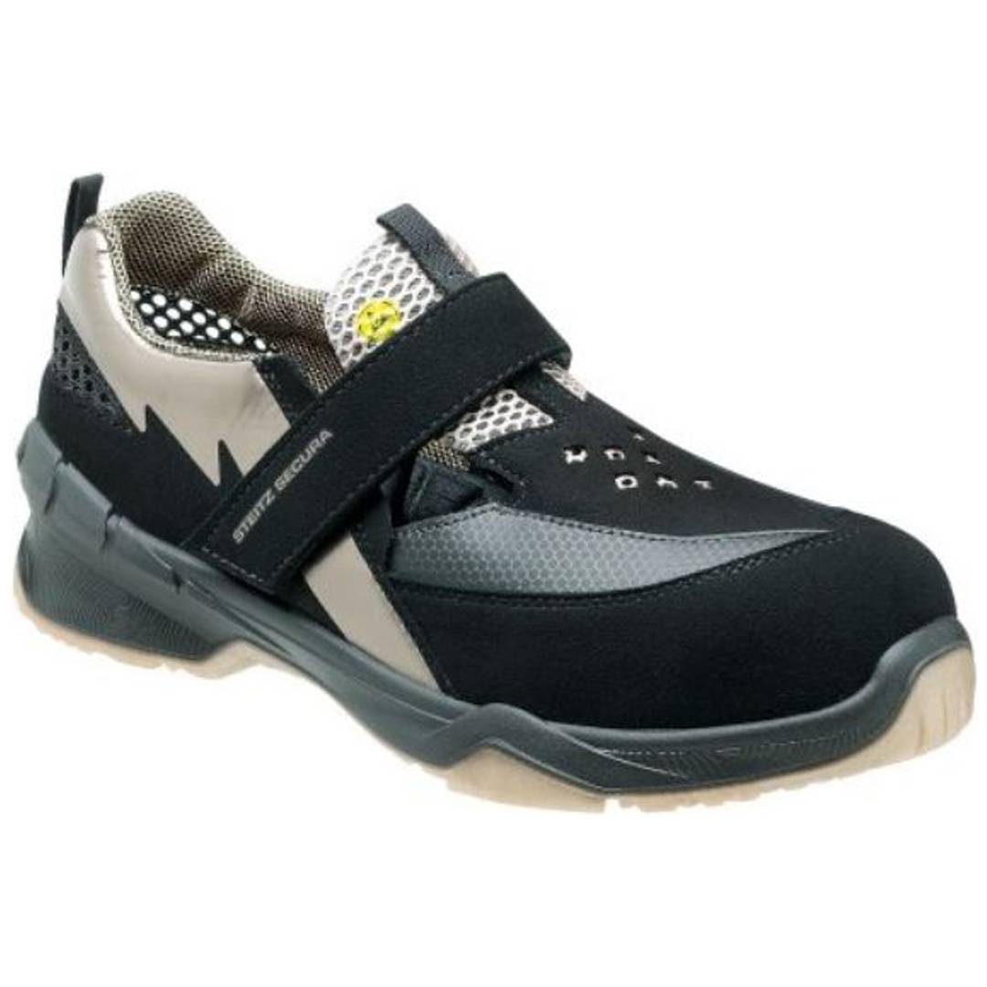 Steitz Secura Sicherheitshalbschuh Grace S1 ESD SRC DGUV Gr.42 NB schwarz/gold
