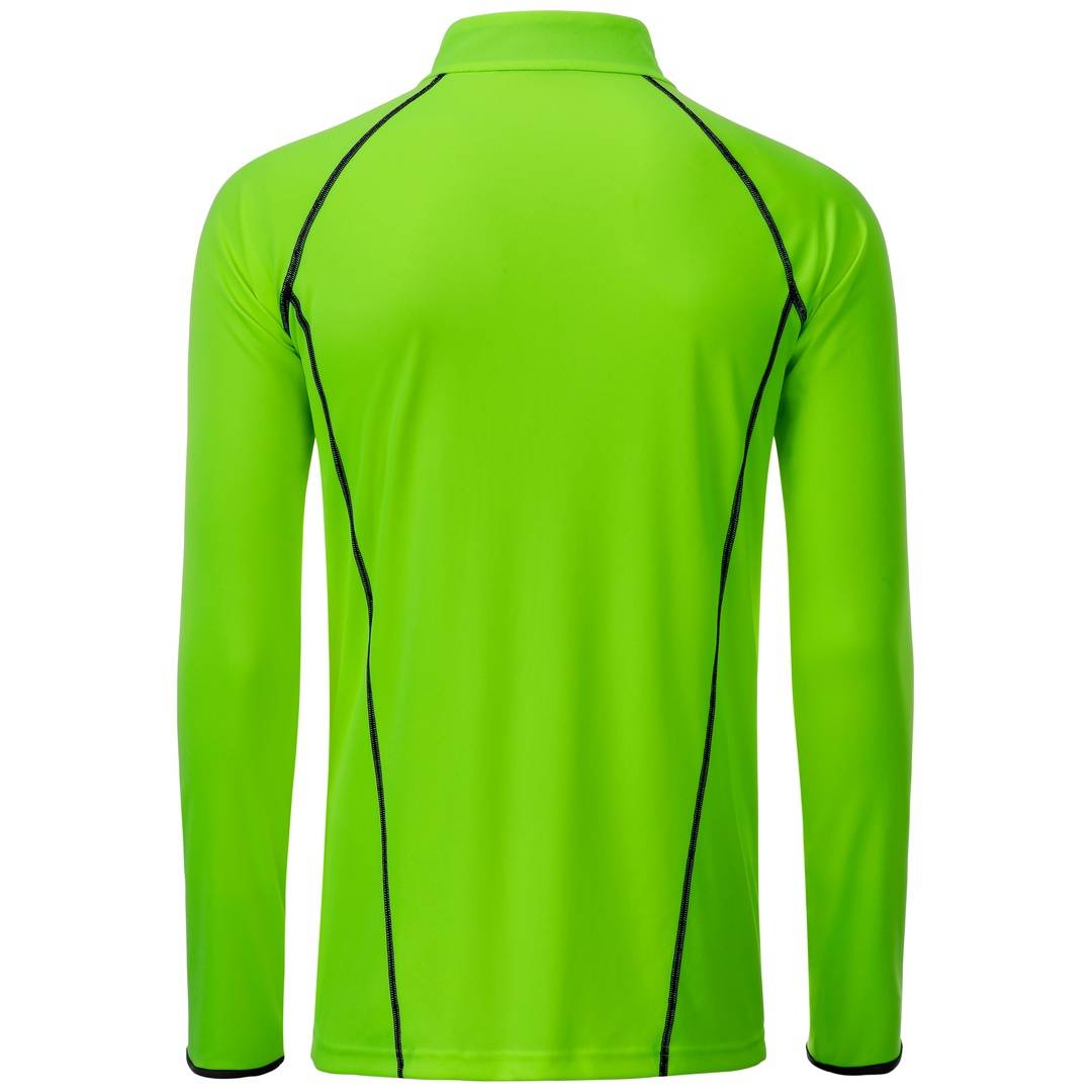James & Nicholson Langarmshirt Herren JN498 Gr. XL bright-green/black