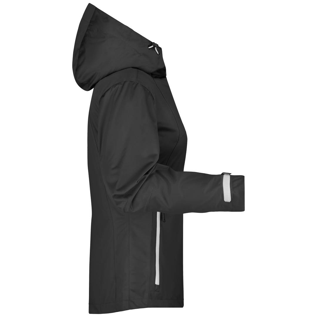 James &amp; Nicholson Ultraleichte Softshelljacke Damen JN1097 Gr. 2XL schwarz/silber