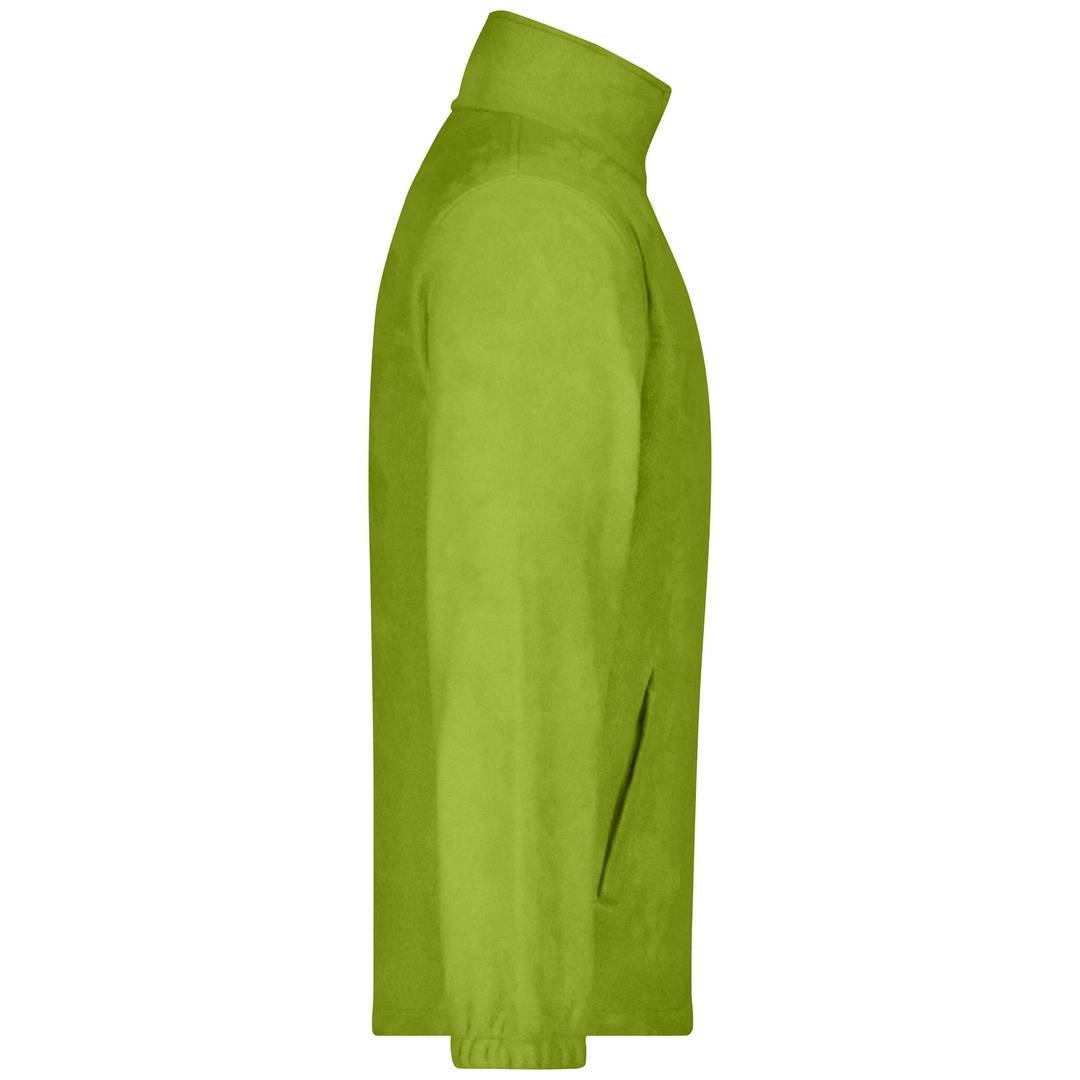 James & Nicholson Full-Zip Herren Fleecejacke JN044 Gr. 2XL lime-green