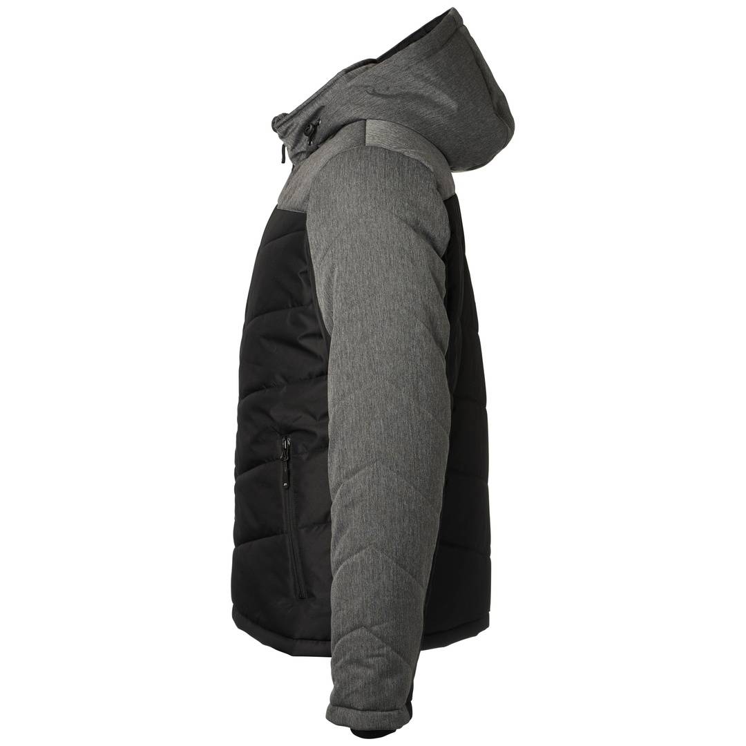 James & Nicholson sportliche Winterjacke JN1134 Gr. 2XL schwarz/anthrazit-melange