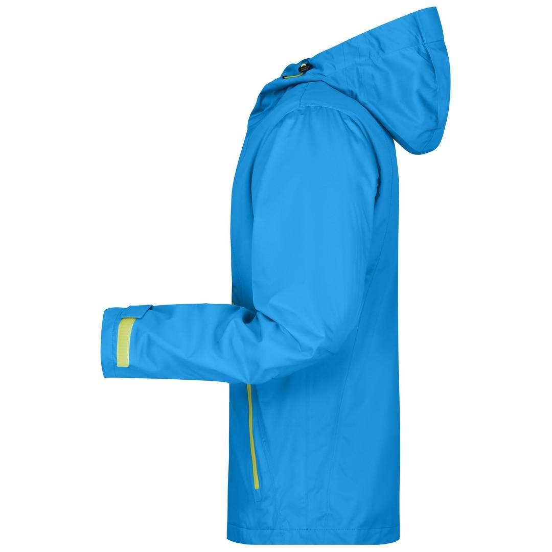 James & Nicholson Ultraleichte Softshelljacke Herren JN1098 Gr. M aqua/acid-yellow