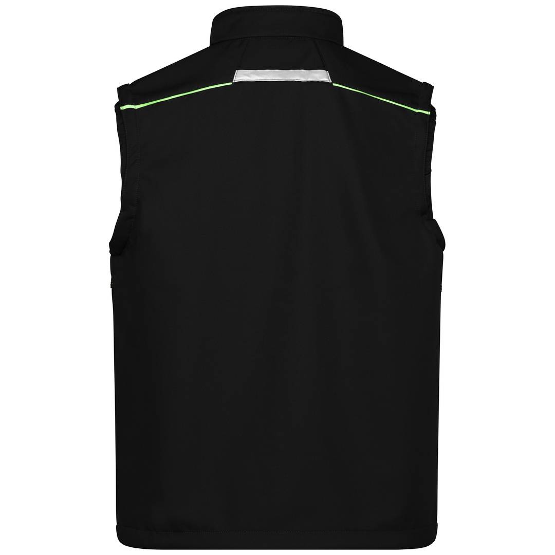 James & Nicholson Softshellweste Wind- und wasserabweisend JN852 Gr. 5XL black/lime-green
