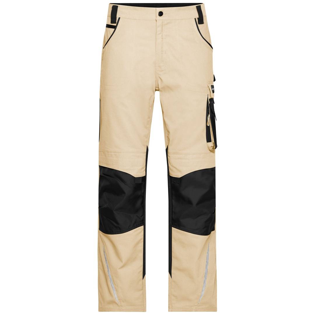 James & Nicholson Arbeitsbundhose JN832 Gr. 48 stone/black