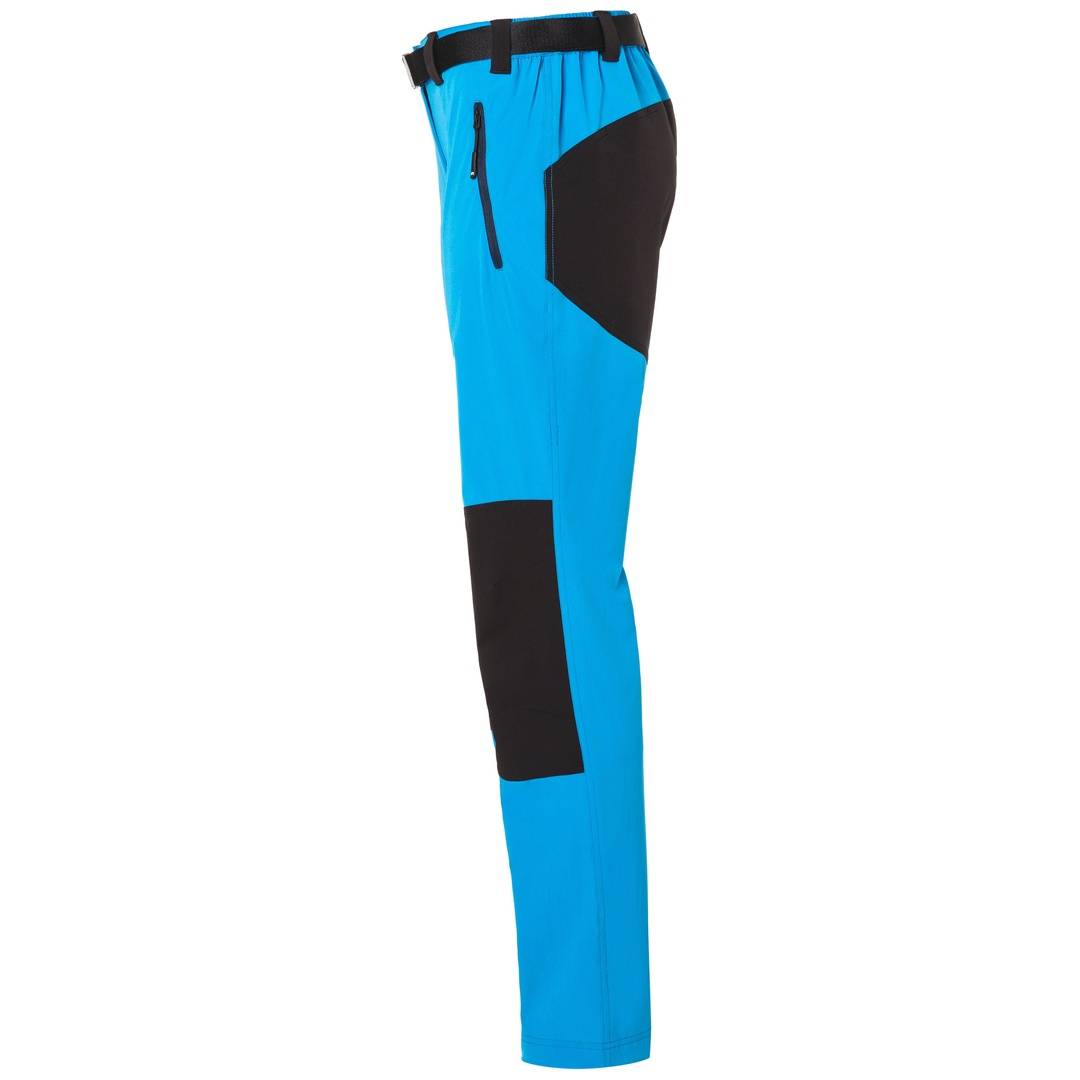 James & Nicholson Bi-elastische Damen Trekkinghose JN1205 Gr. S bright-blue/navy