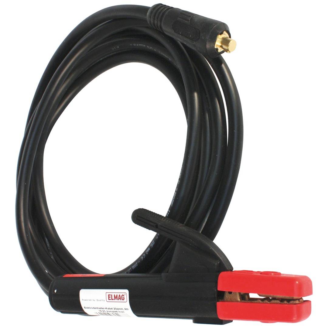 Elektrodenhalterkabel 25qmm 4 Meter Stecker-D.13mm 35/50 komplett montiert ELMAG