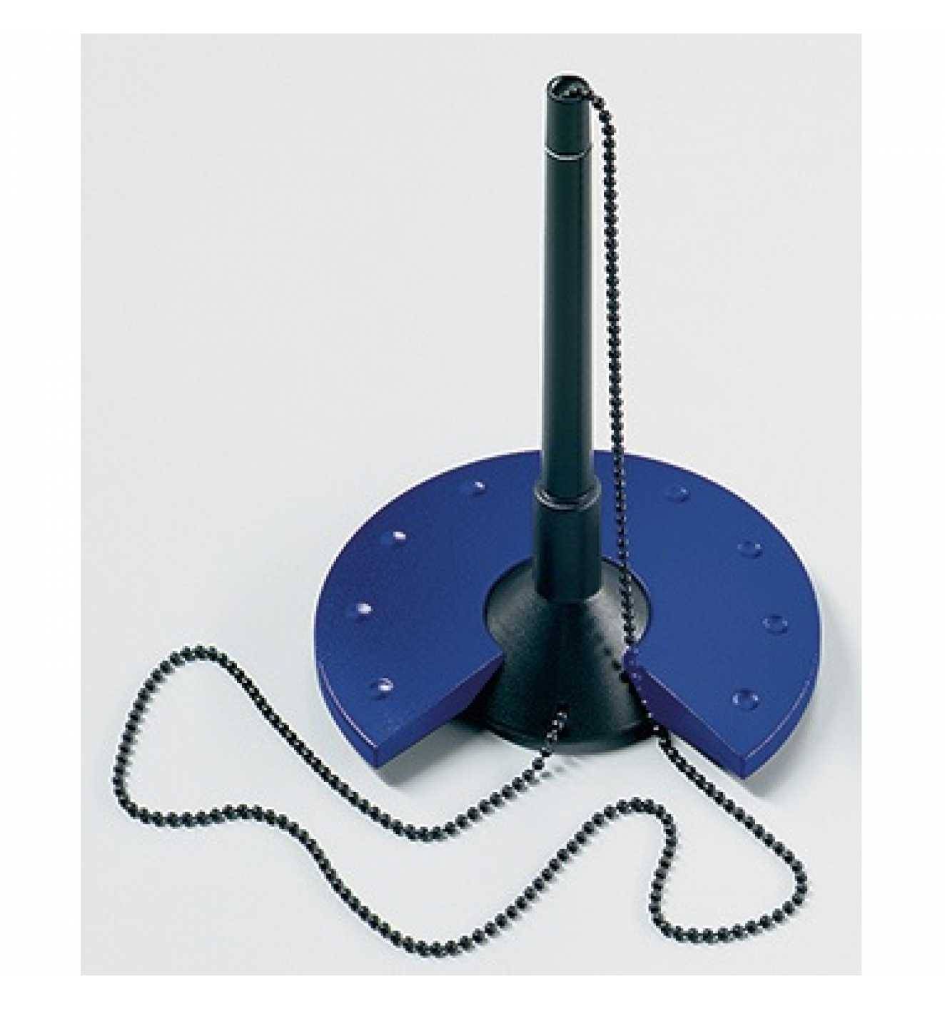 helit Kugelschreiberständer H6359093 10x15,5x10cm Kette sw/bl