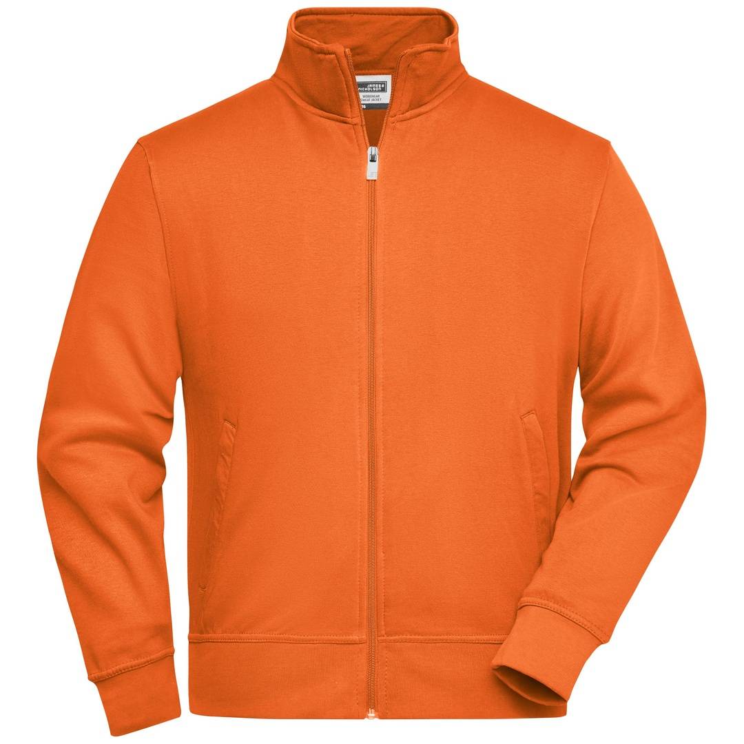 James & Nicholson Sweatjacke JN836 Gr. 5XL orange
