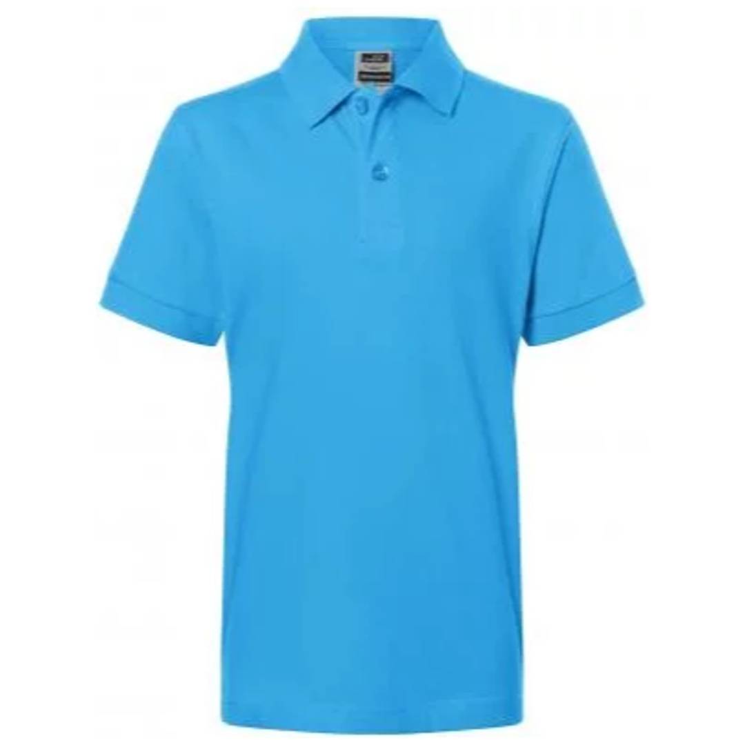 James & Nicholson Poloshirt Kinder JN070K Gr. 2XL-158/164 aqua