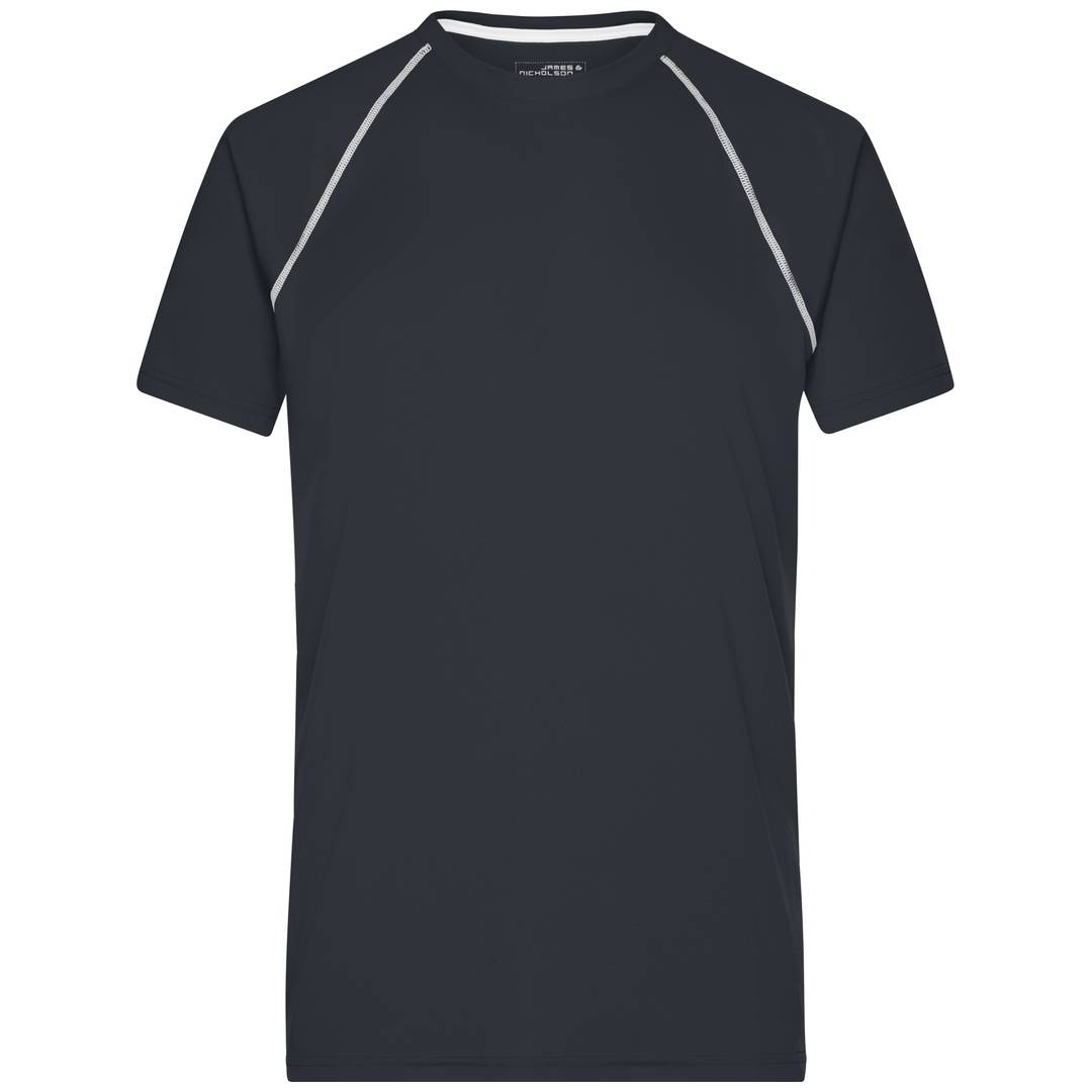 James & Nicholson Funktions-Shirt Herren JN496 Gr. L black/white