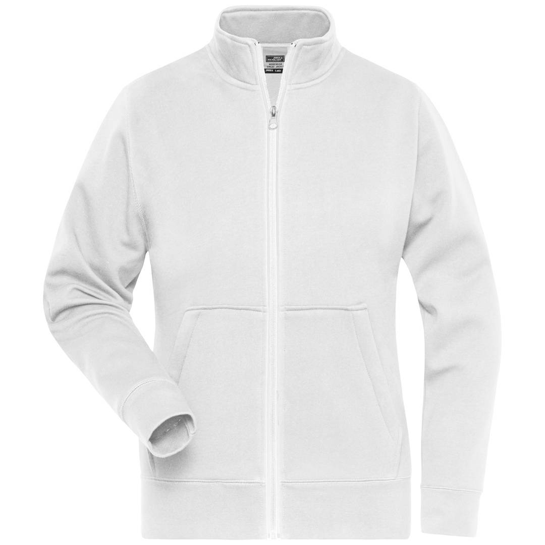 James & Nicholson Fleecejacke Damen JN1809 Gr. S weiß
