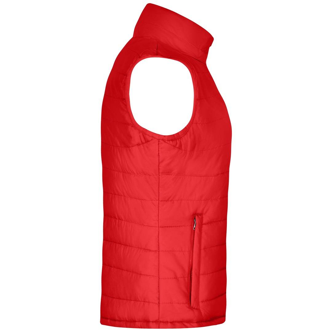 James & Nicholson leichte, wattierte Damensteppweste JN1135 Gr. 2XL rot