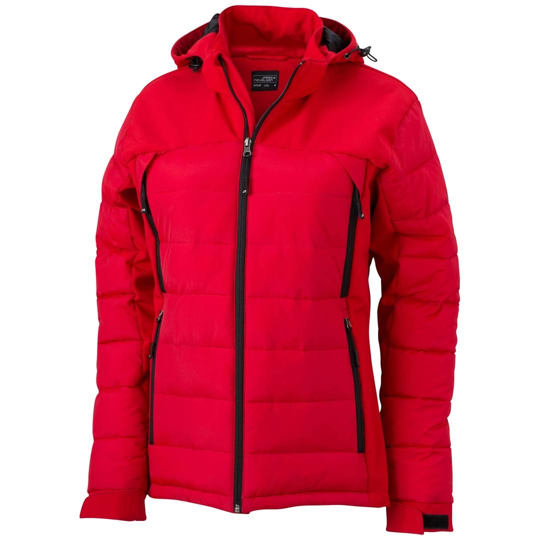 James & Nicholson Ladies Outdoor Hybrid Jacket JN1049 Gr. M red