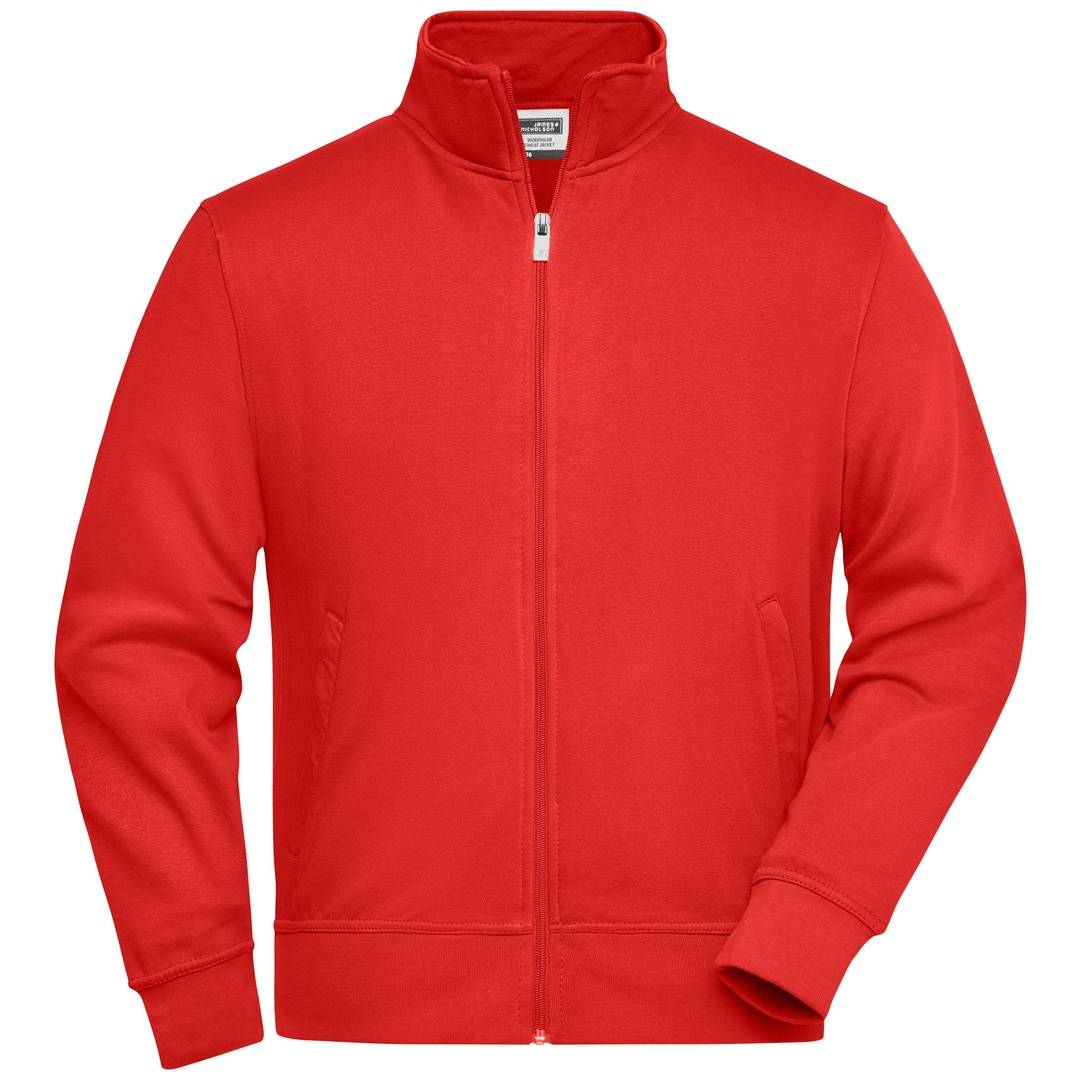 James & Nicholson Sweatjacke JN836 Gr. XL red