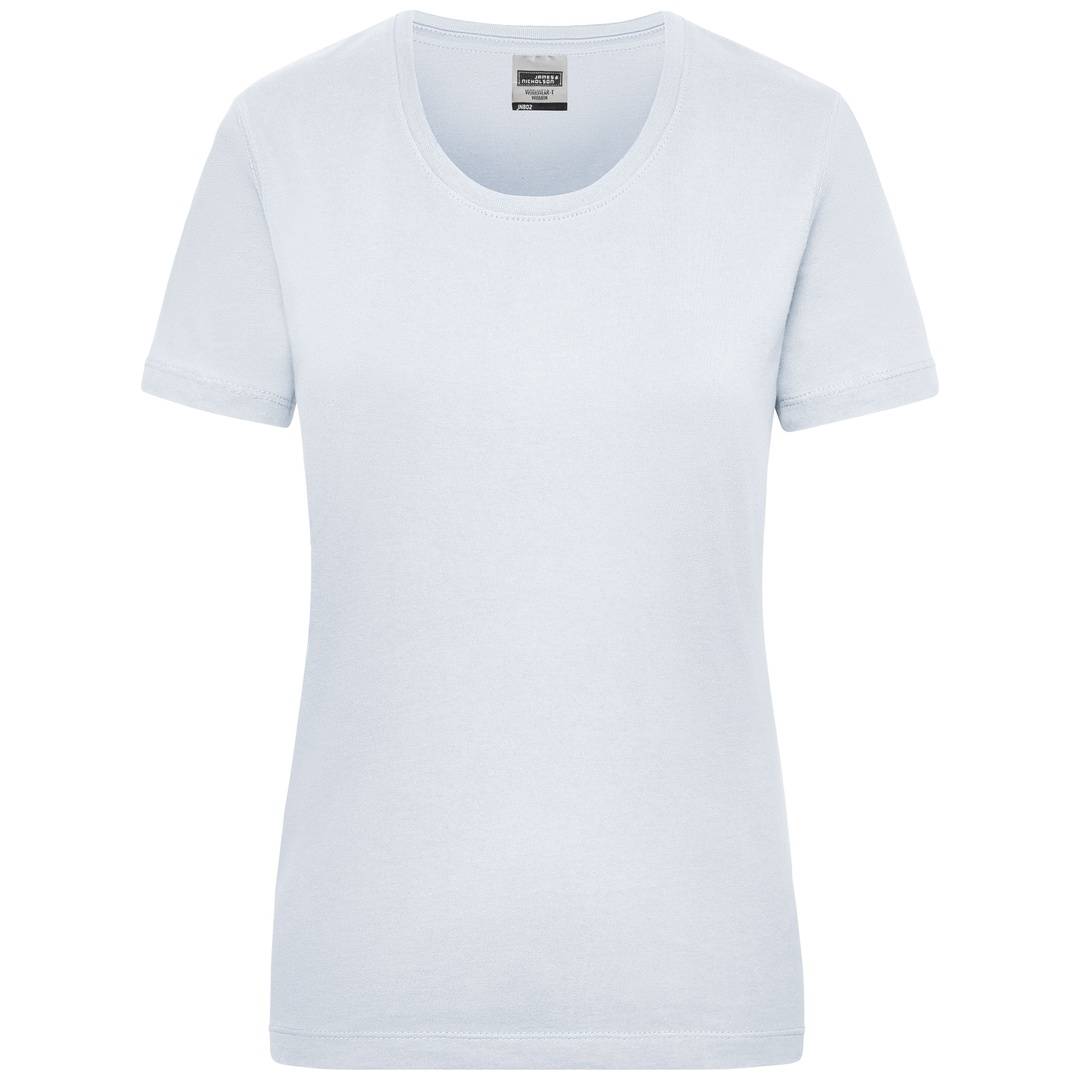 James & Nicholson Workwear T-Shirt Damen JN802 Gr. L white
