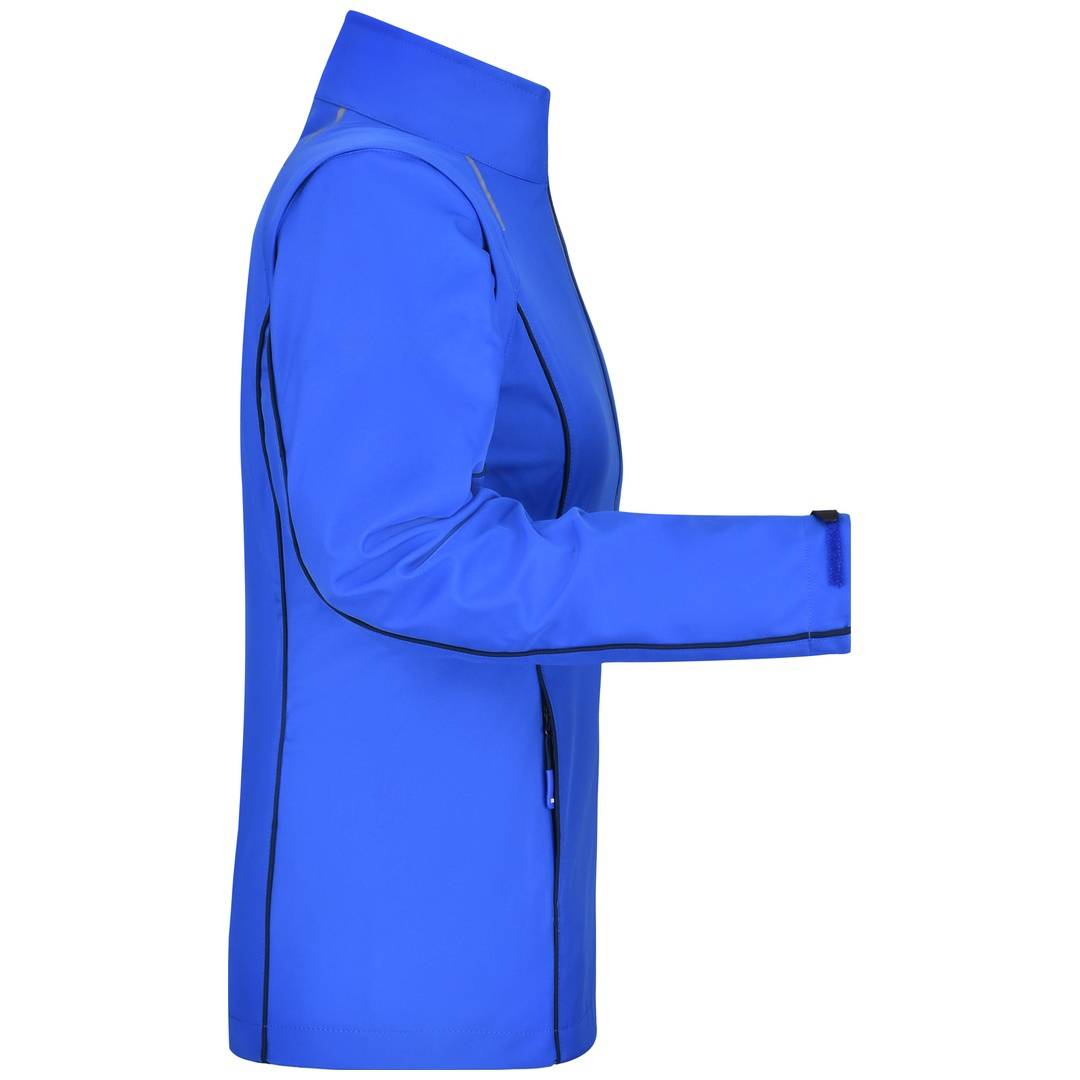 James & Nicholson Damen Zip-Off Softshell Jacke JN1121 Gr. L nautic-blue/navy