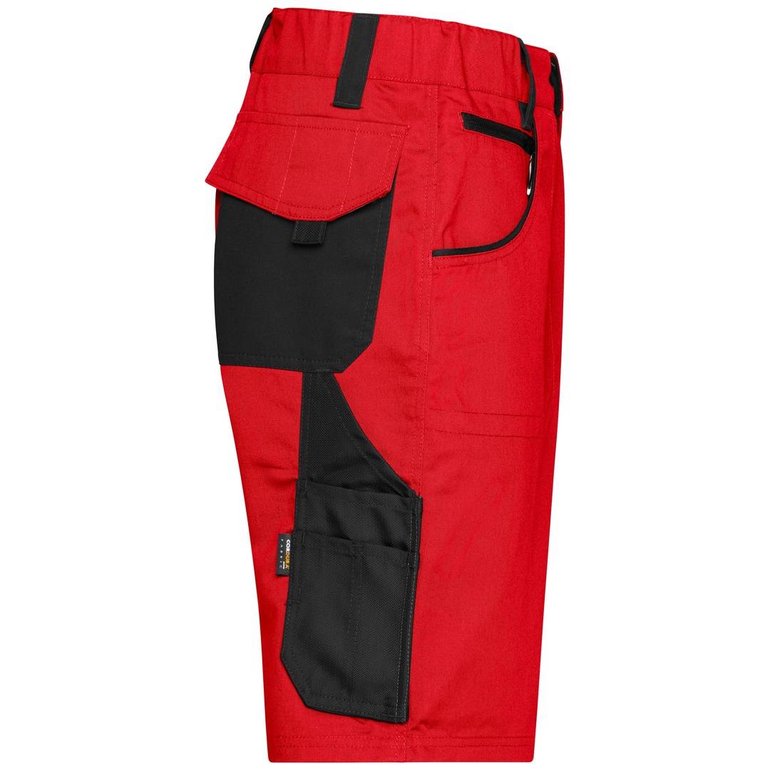 James & Nicholson Workwear Bermuda JN835 Gr. 62 red/black