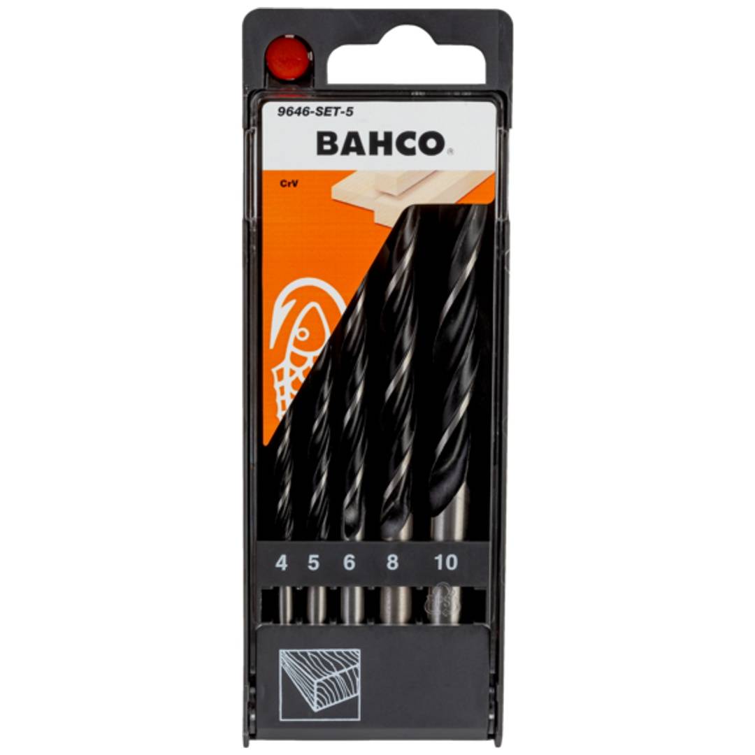 Bahco Holzspiralbohrer-Bit-Satz - 5-tlg.