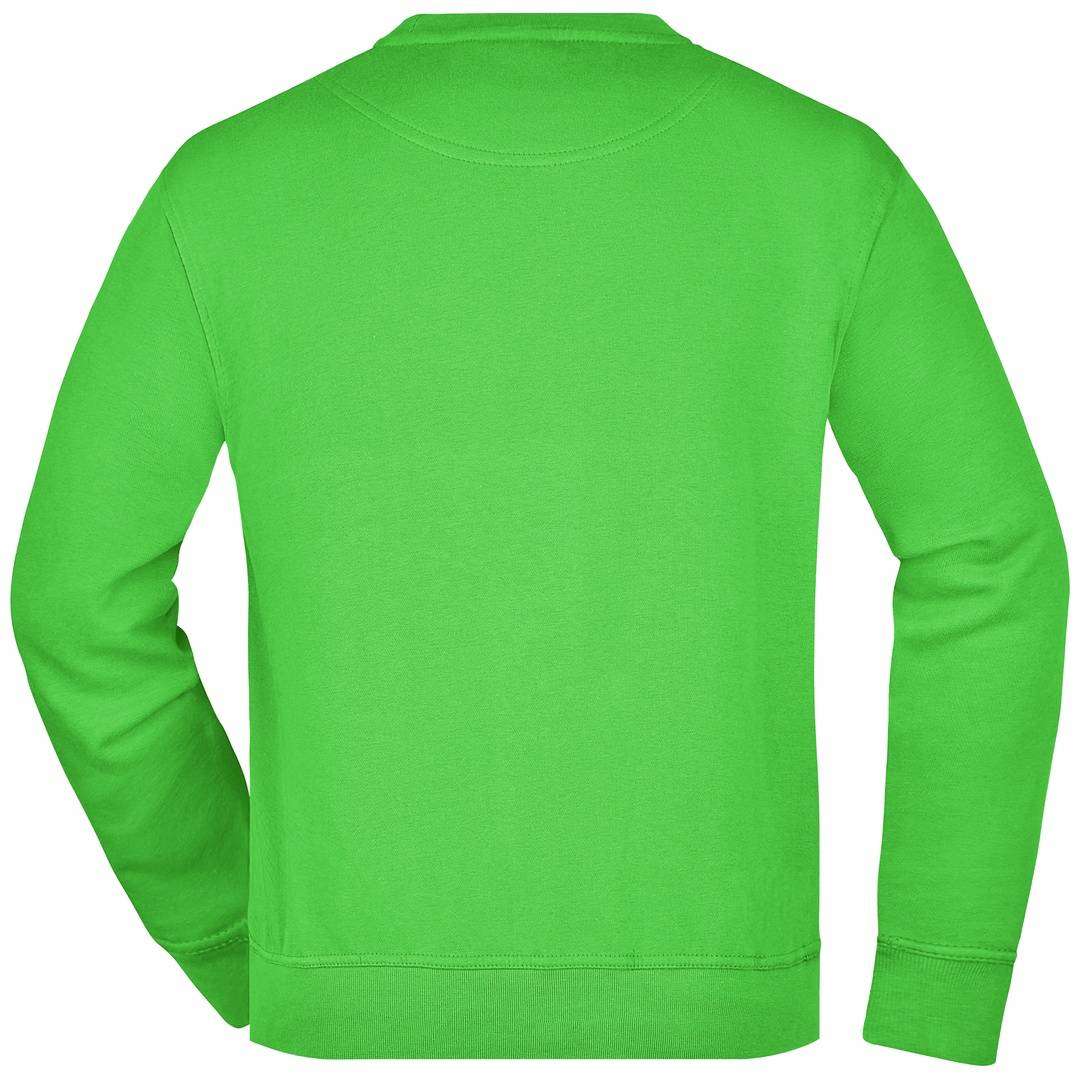 James & Nicholson Klassisches Rundhals-Sweatshirt JN840, Gr. 4XL lime-green