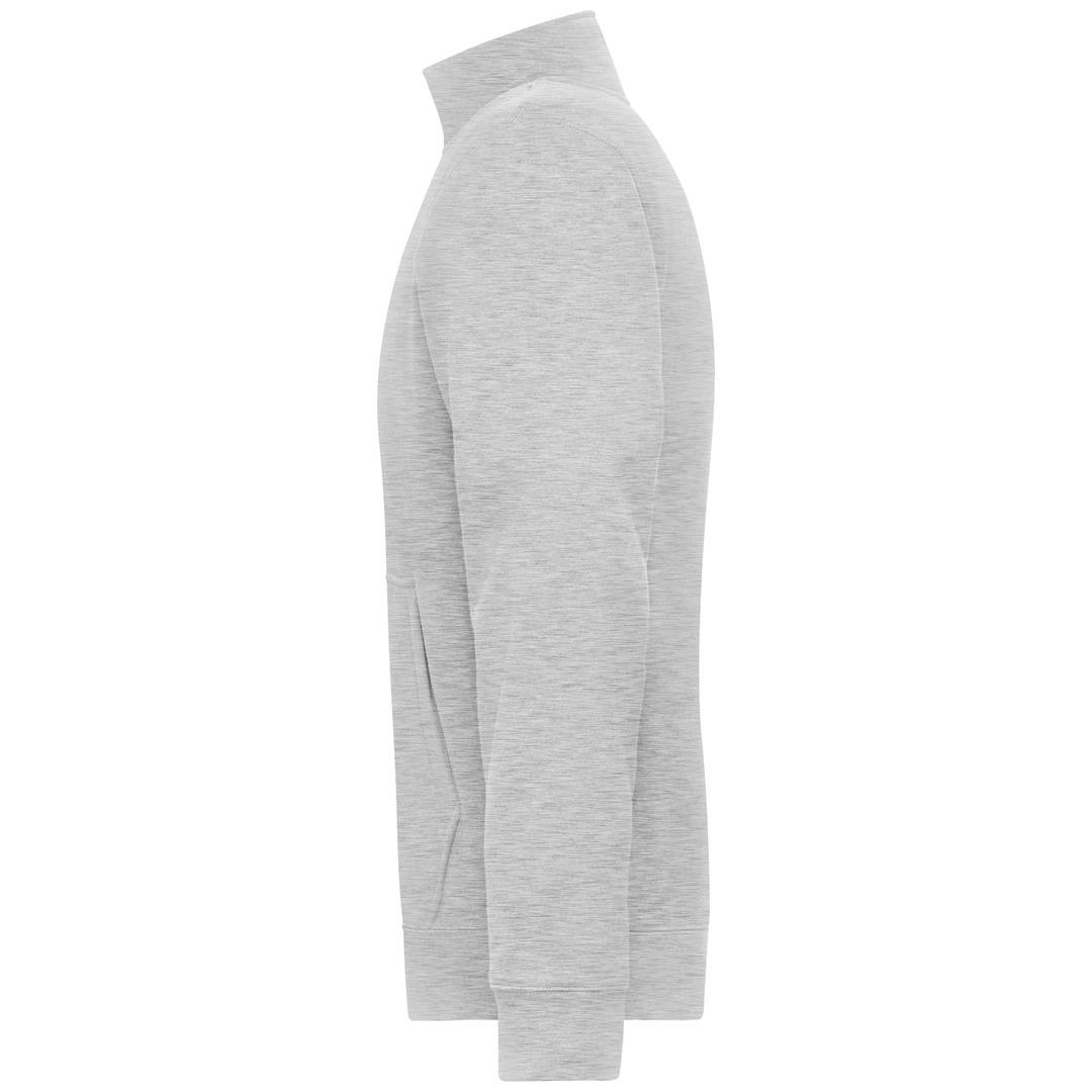 James & Nicholson Fleecejacke Herren JN1810 Gr. S grey-heather