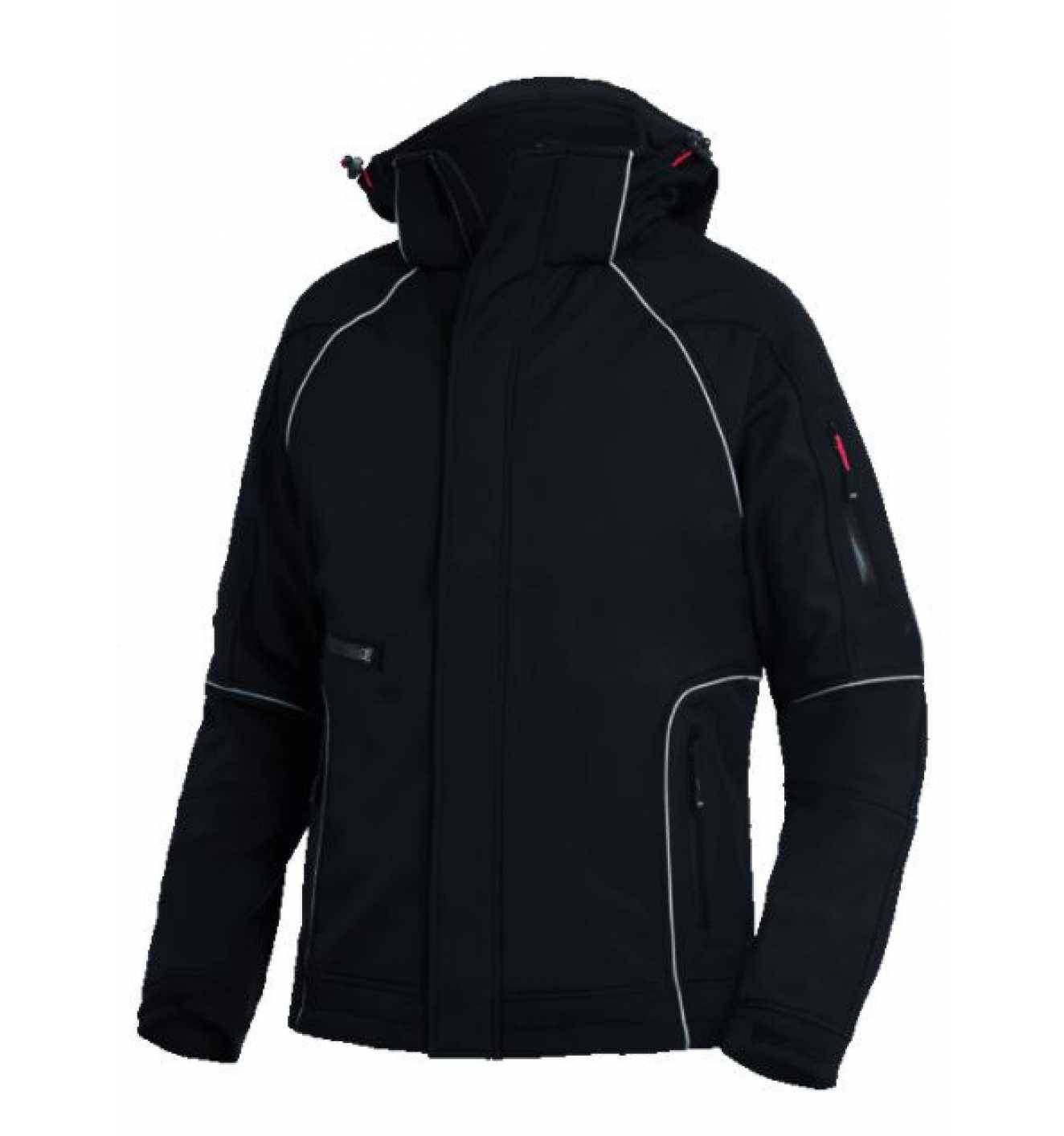 FHB WALTER Softshelljacke, schwarz, Gr. S