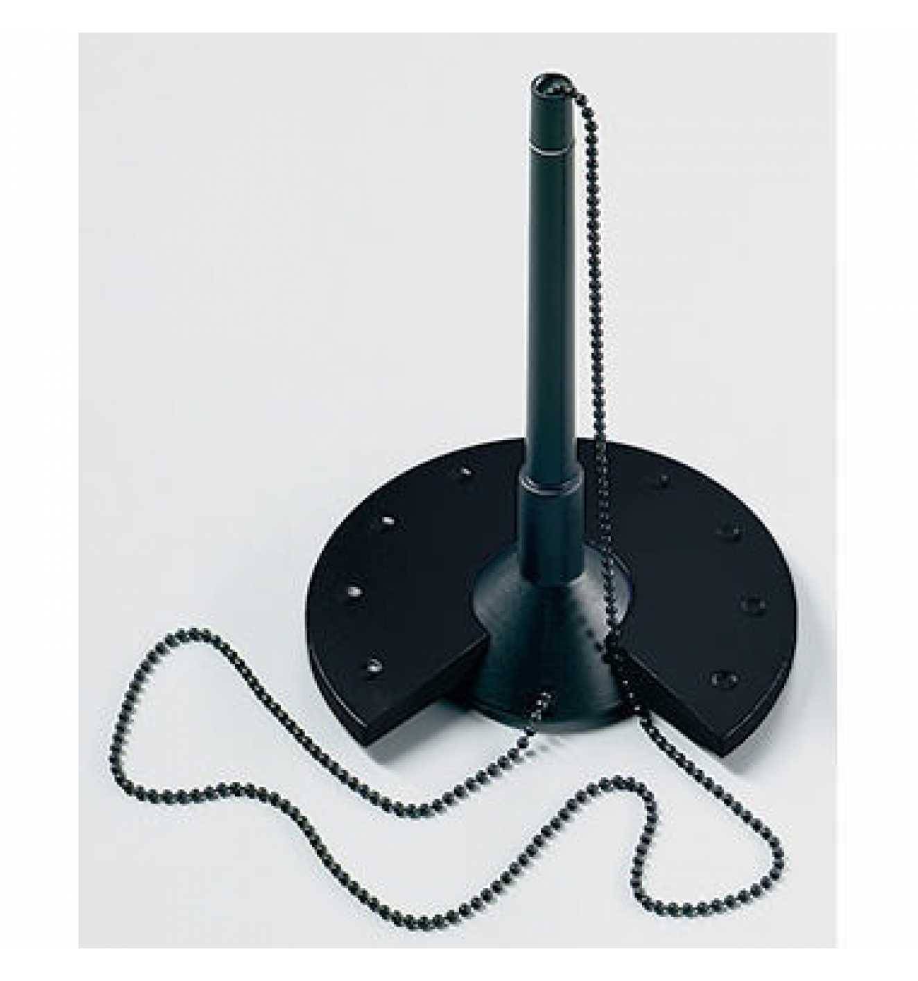 helit Kugelschreiberständer H6359095 10x15,5x10cm Kette sw