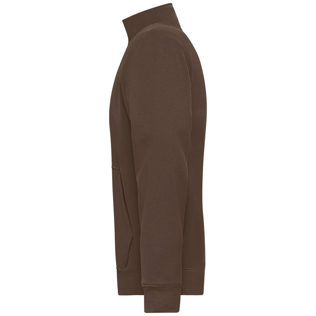 James & Nicholson Fleecejacke Herren JN1810 Gr. 5XL braun