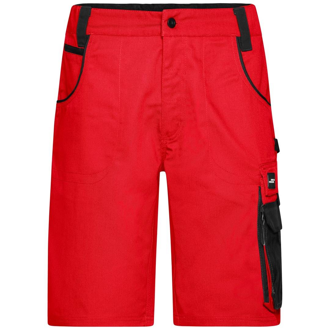James & Nicholson Workwear Bermuda JN835 Gr. 56 red/black