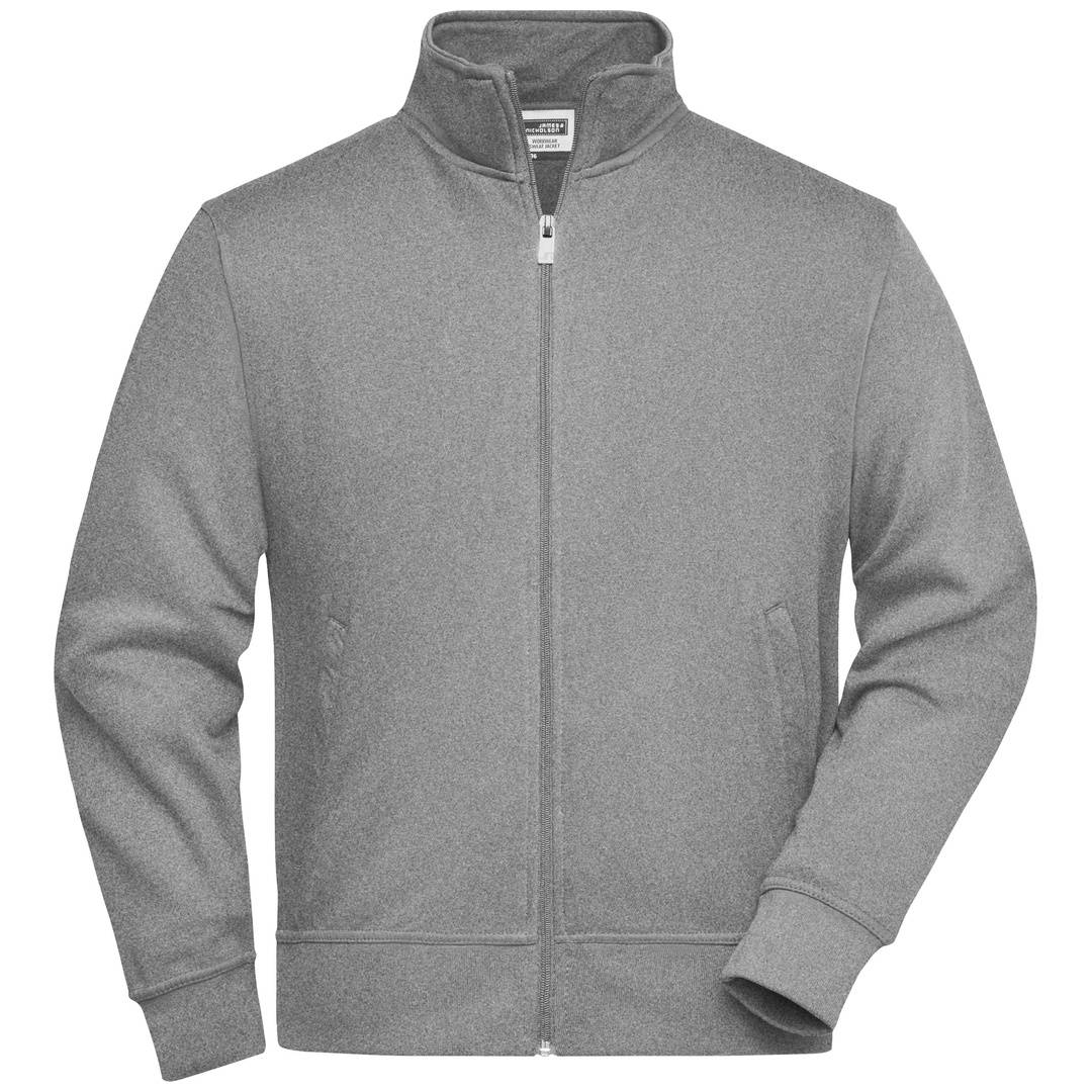James & Nicholson Sweatjacke JN836 Gr. XS grey-heather