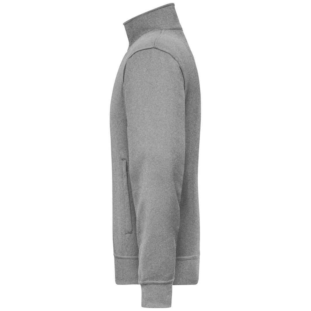 James & Nicholson Sweatjacke JN836 Gr. XS grey-heather