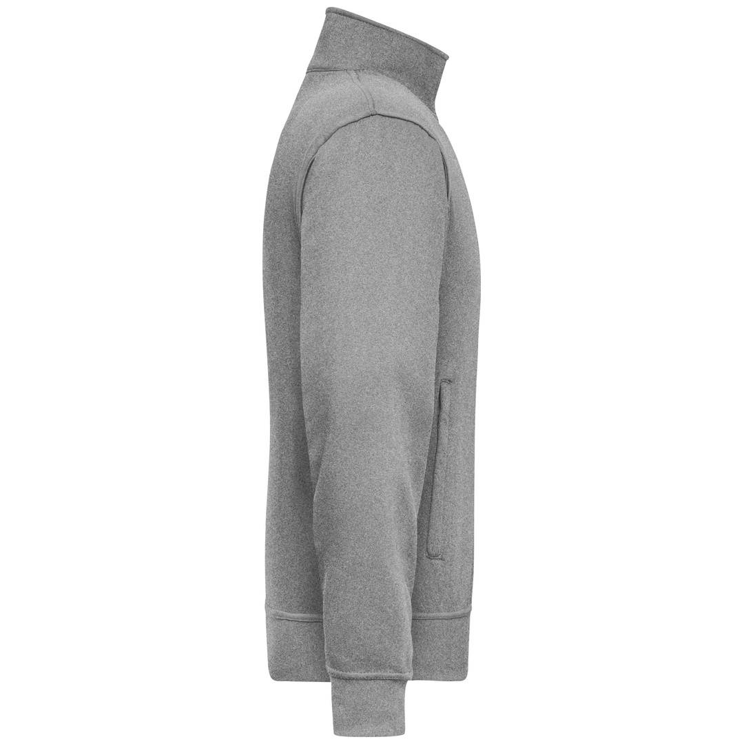 James & Nicholson Sweatjacke JN836 Gr. XS grey-heather