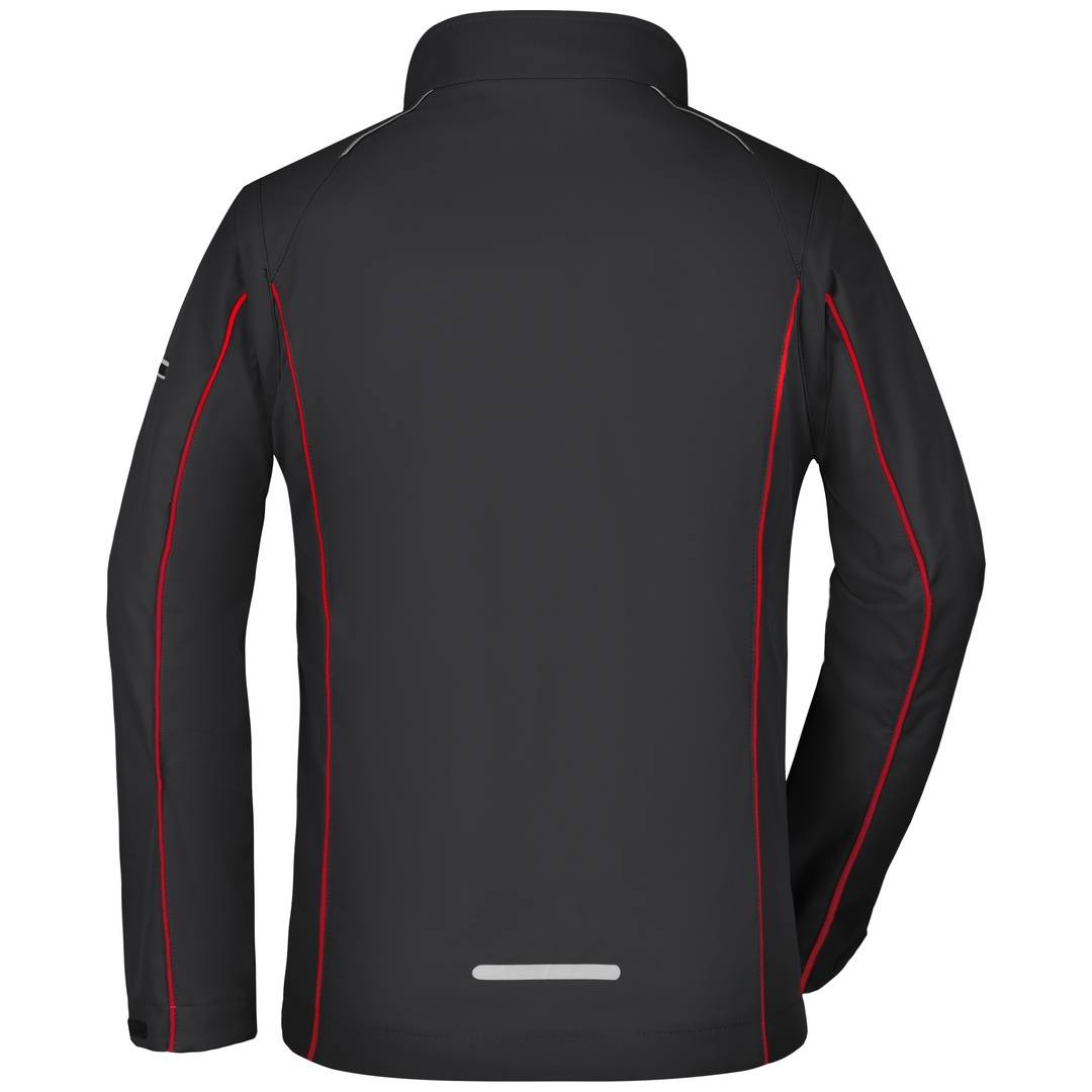 James & Nicholson Damen Zip-Off Softshell Jacke JN1121 Gr. M black/red