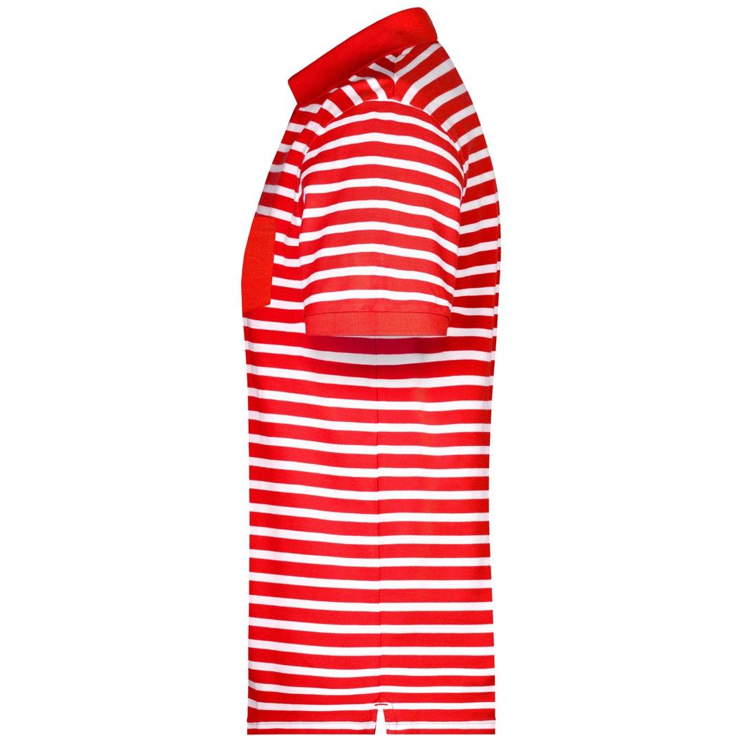 James & Nicholson Poloshirt Maritim Herren 8030 Gr. 3XL red/white
