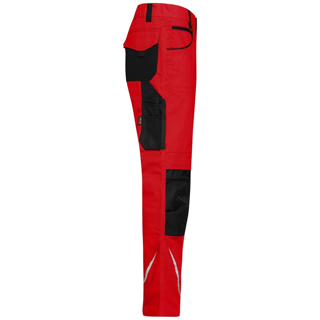James & Nicholson Arbeitsbundhose JN832 Gr. 62 red/black