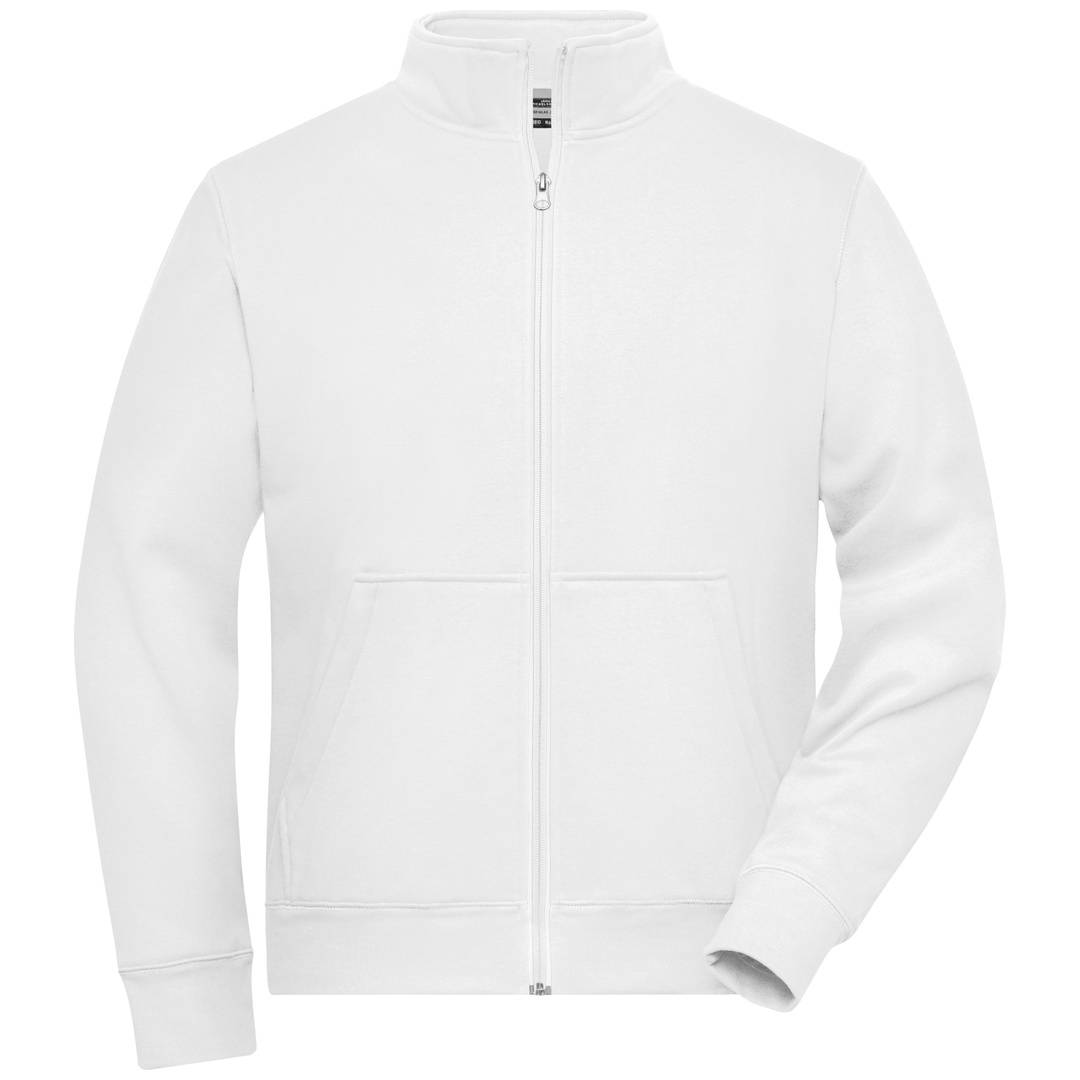 James & Nicholson Fleecejacke Herren JN1810 Gr. 4XL weiß