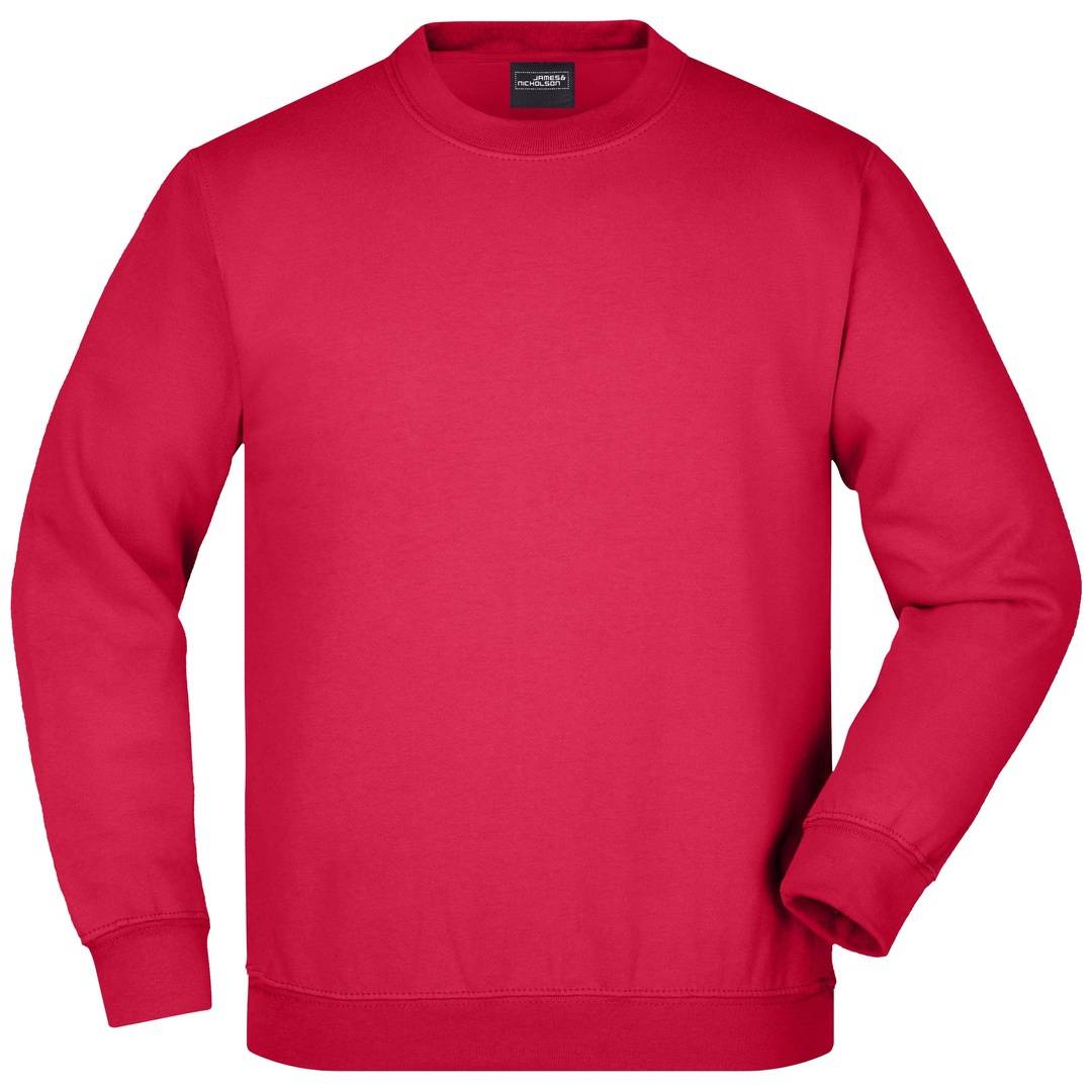 James & Nicholson Klassisches Komfort Rundhals-Sweatshirt Kinder JN040K Gr. XL-152 red