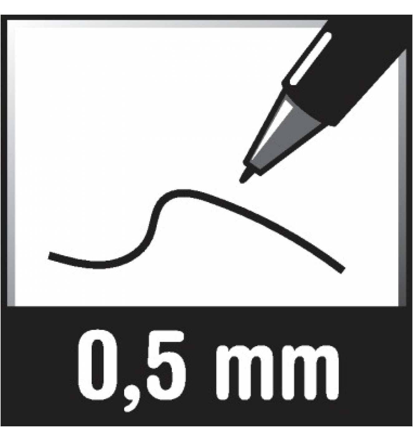 Pentel Gelroller EnerGel BL80-BX 0,5mm Druckmechanik rot