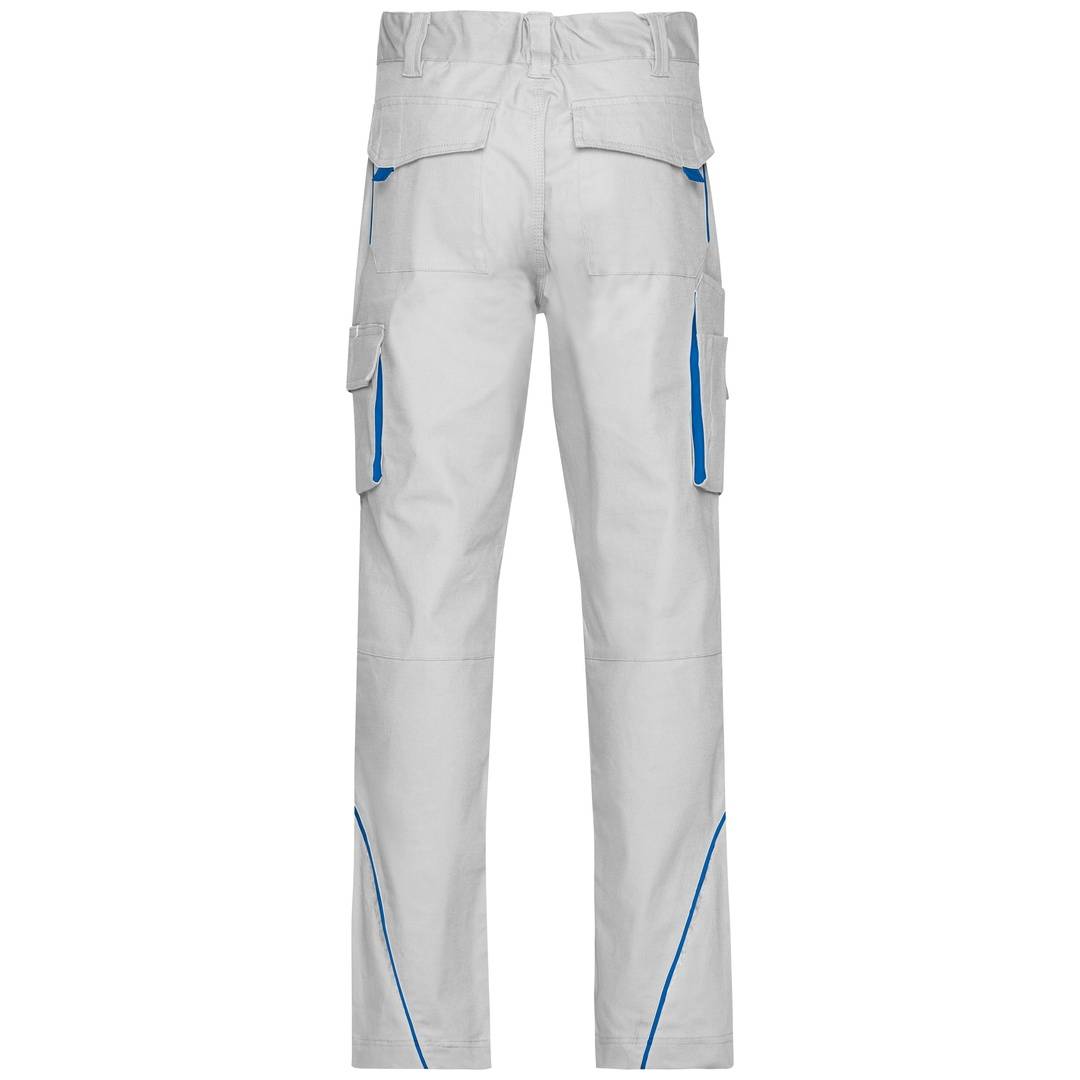 James & Nicholson Funktionelle Arbeitshose JN847 Gr. 54 white/royal