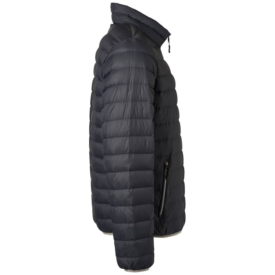 James & Nicholson Mens Down Jacket JN1140 Gr. XL graphite/silver