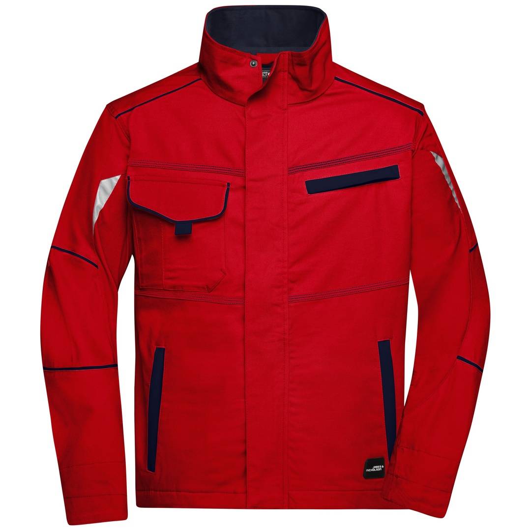 James & Nicholson Funktionelle Jacke JN849 Gr. 6XL red/navy
