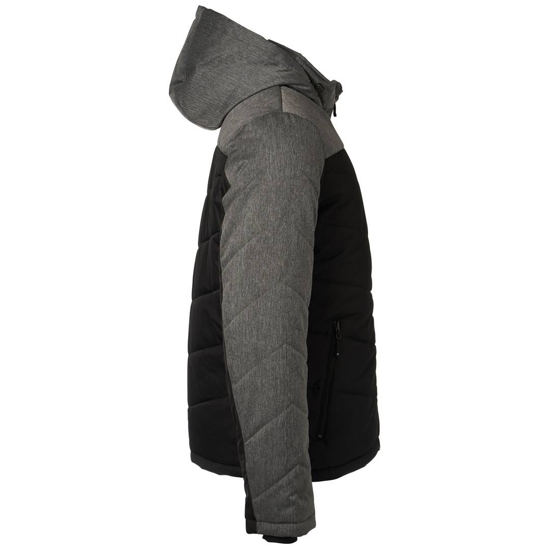 James & Nicholson sportliche Winterjacke JN1134 Gr. L schwarz/anthrazit-melange